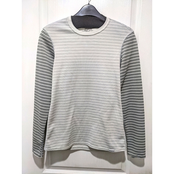 Patagonia Tops - Patagonia | Women's Capilene® 3 Midweight Crew In Grey Stripe